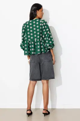 Blouse brodée Femme — photo 4