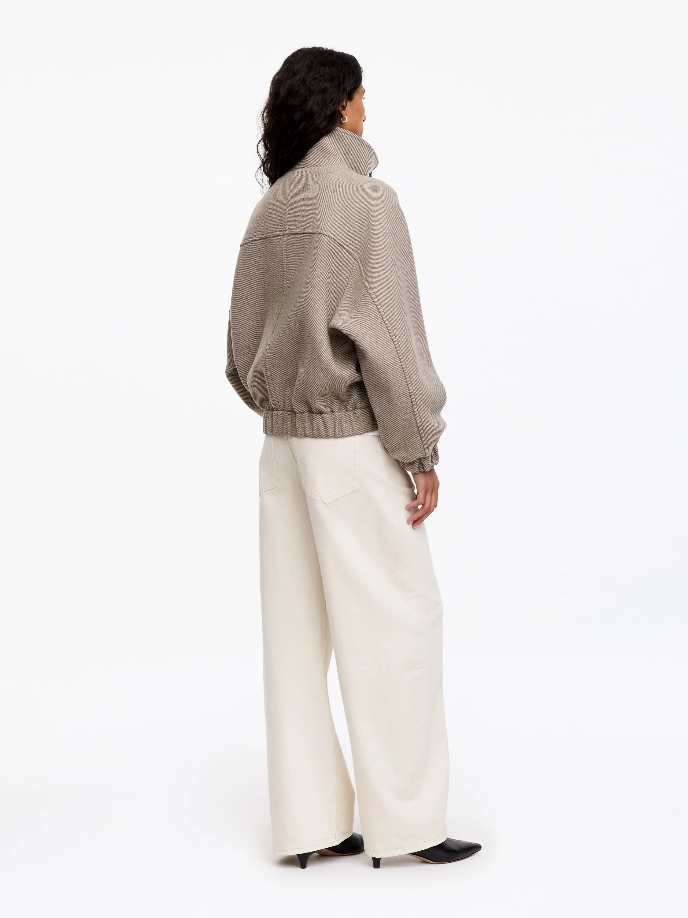 Veste en mélange de laine - Beige