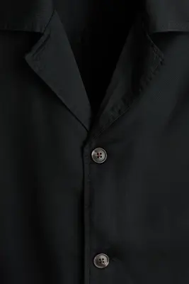 Relaxed Fit Resort shirt - Noir — photo 4