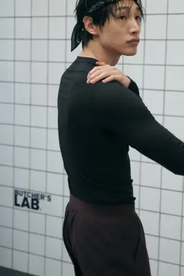 T-shirt de sport Compression Fit DryMove™ - Noir — photo 3