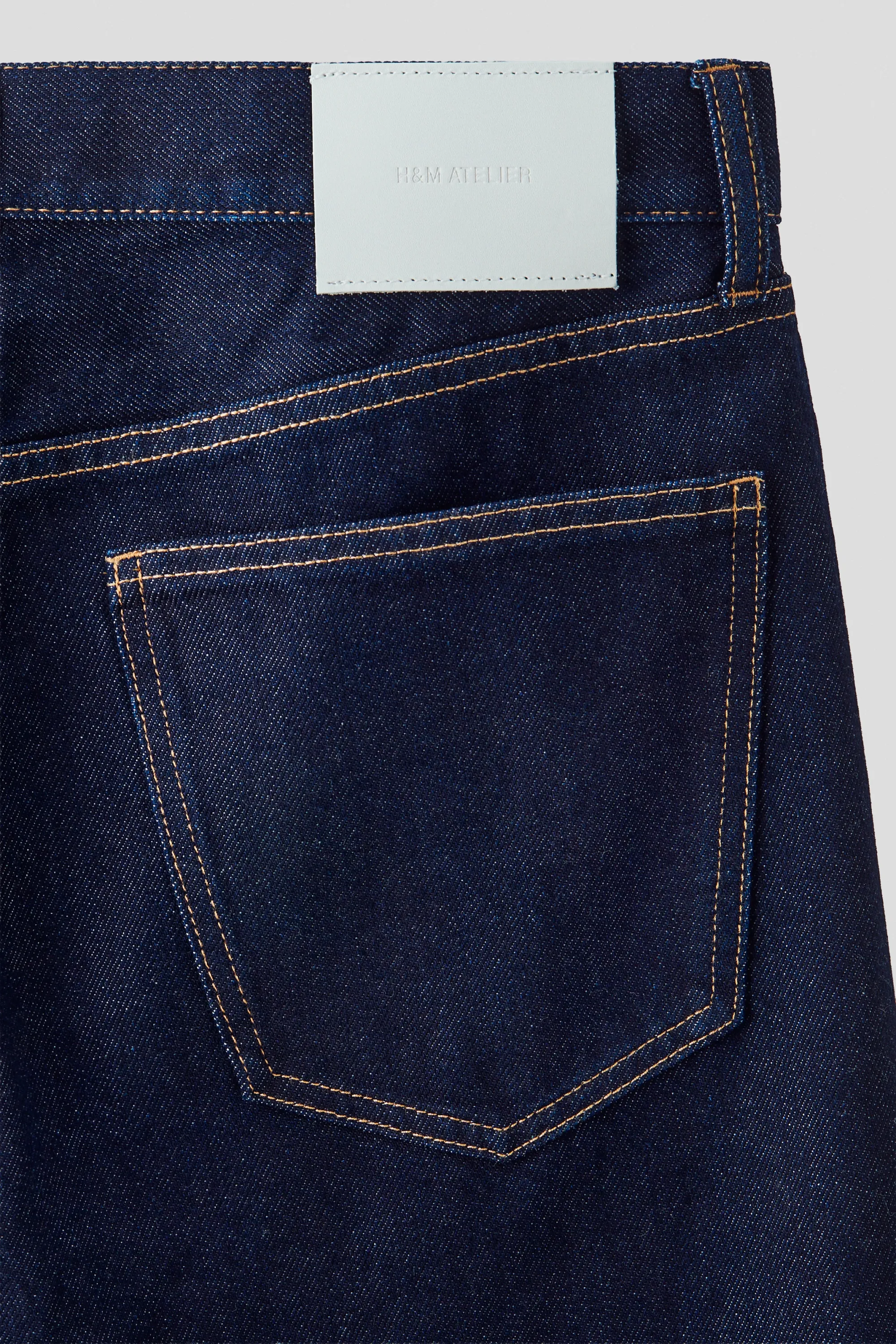 Loose Twisted Jeans - Bleu denim foncé