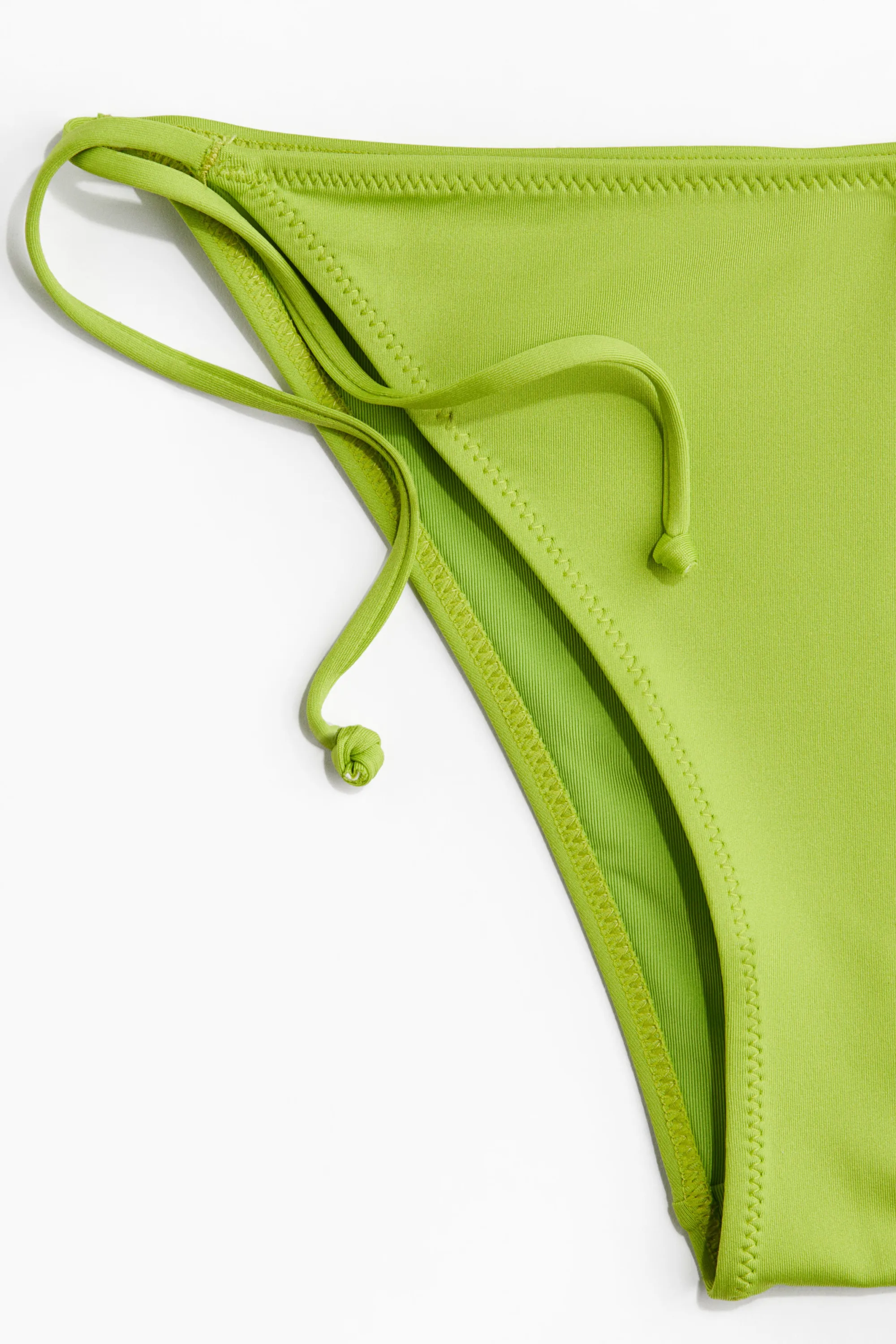 Bas de maillot Tanga à nouer - Vert lime