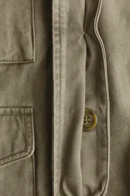 Veste cargo en coton - Vert kaki — photo 3