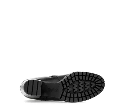 Bottines Gabor 76.653.51 Noires - Cuir Lacets Zip Grande Pointure Femme — photo 5