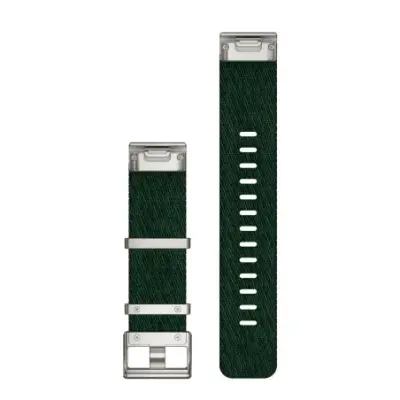 Bracelet de montre Garmin MARQ QuickFit 22mm tri-tons en nylon tissé façon Jacquard vert pin avec boucle noire 010-13008-00 — photo 2