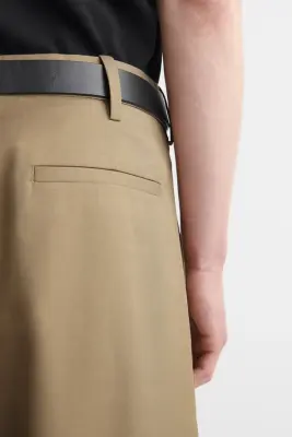 PANTALON CHINO LARGE DÉCONTRACTÉ EN COTON - SABLE — photo 4
