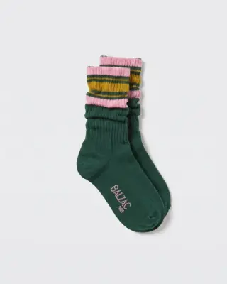 Chaussettes Haka vert et rose — photo 4