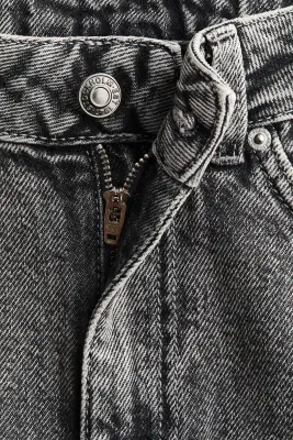 Barrel High Waist Jeans - Gris denim — photo 4