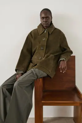 VESTE VINCENZO KAKI FONCÉ — photo 4