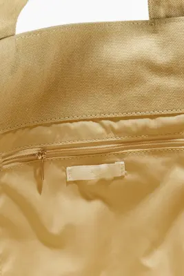 Tote bag avec détails noués - Jaune ancien — photo 4
