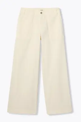 Pantalon large en toile Femme — photo 1
