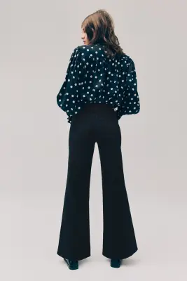Wide High Jeans - Noir denim — photo 3
