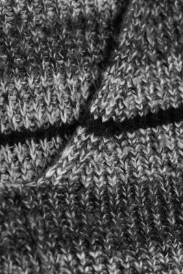 Pull col V - Gris foncé chiné — photo 3