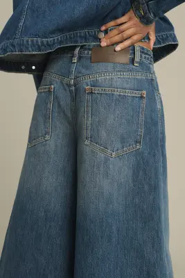 BERMUDA JOYCE DENIM BLEU DÉLAVÉ — photo 5