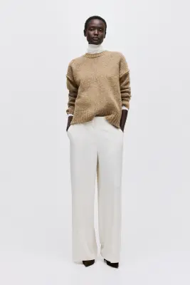 Pull oversize - Beige chiné — photo 2
