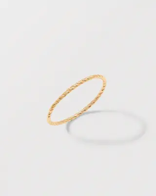 BAGUE TESSE - Or jaune 18 carats — photo 1