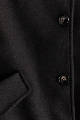 Veste courte avec col entonnoir - Marron foncé — photo 4