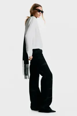 Jean floqué - Noir — photo 3