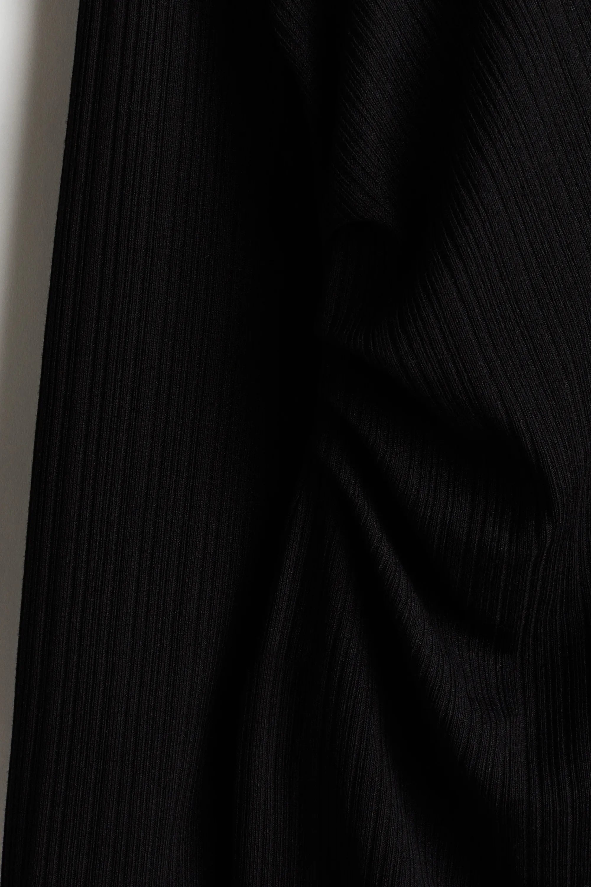 Robe moulante à effet drapé - Noir