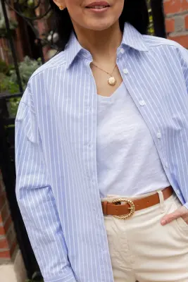 Chemise Sibylle - rayé bleu — photo 3
