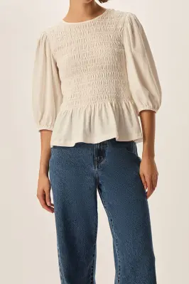 Tee-shirt Hanaelle Ecru — photo 1