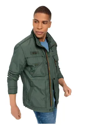 CAMEL ACTIVE VESTE SAHARIENNE GRANDE LONGUEUR Kaki — photo 5