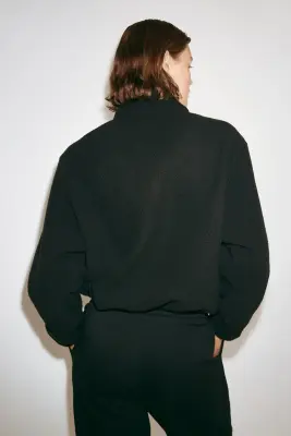 Veste de sport en tissu Teddy bear - Noir — photo 4
