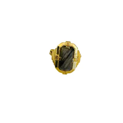 Bague art déco labradorite- Au fil de Lo — photo 2