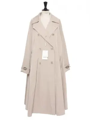 Trench long oversized en gabardine beige Prix boutique 1200€ Taille 40 — photo 1