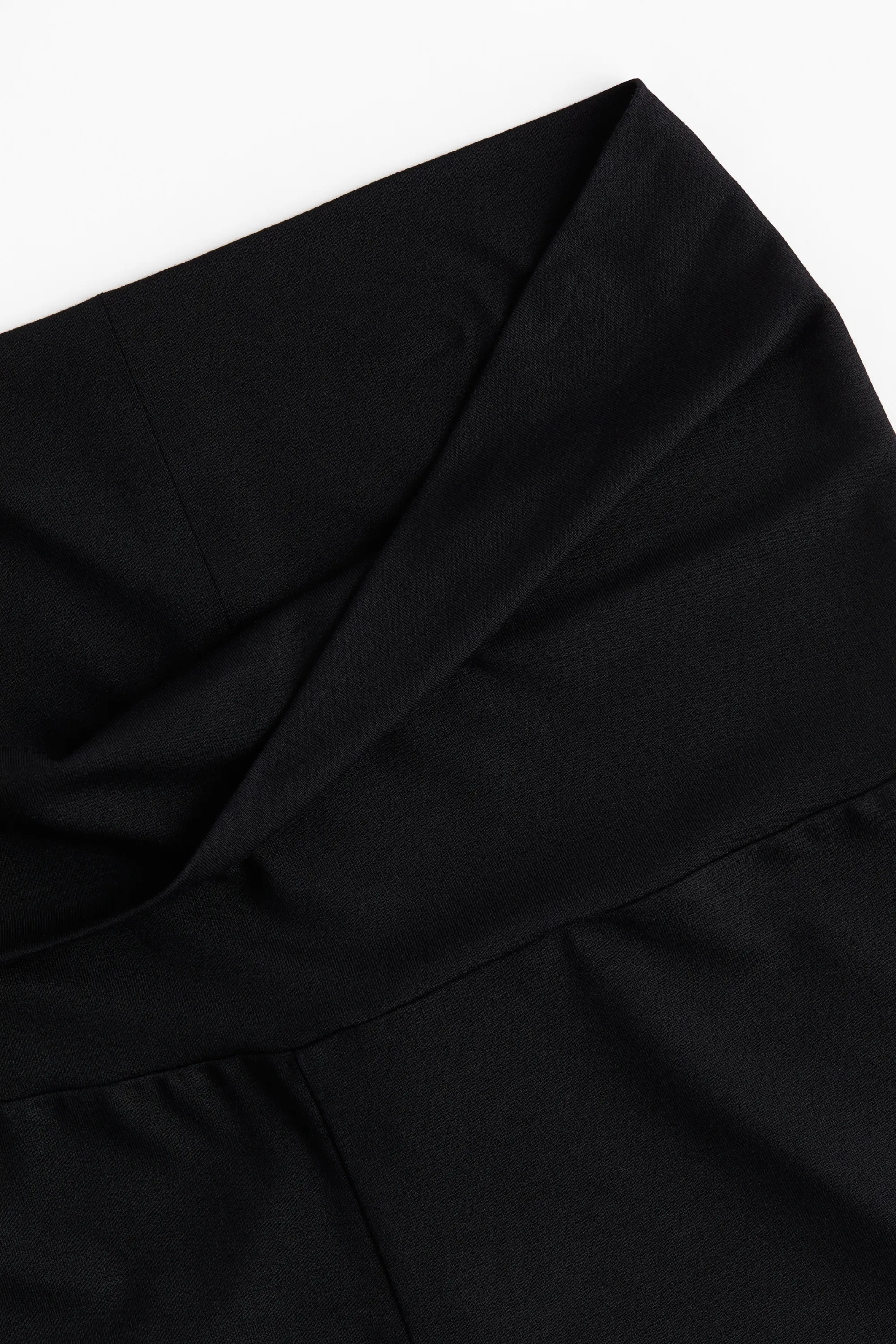 Mini short avec taille repliable - Noir