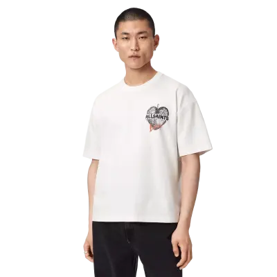 ALLSAINTS Reflect T-Shirt Chalk White — photo 2