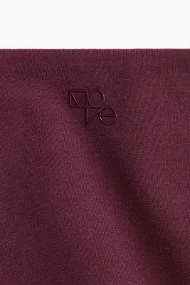 Top de sport avec détail torsadé DryMove™ - Bordeaux clair — photo 4