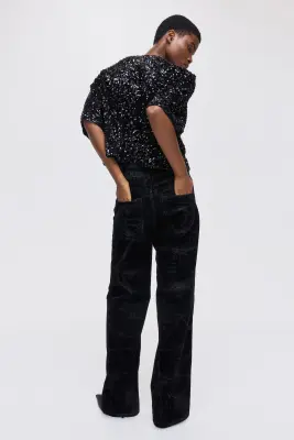 Gilet à sequins - Noir — photo 2