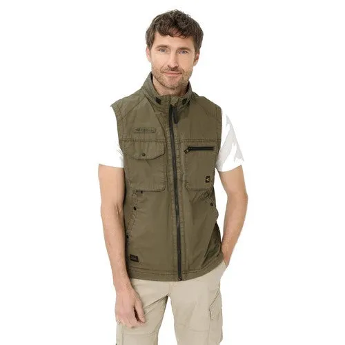 CAMEL ACTIVE GILET REPORTER Kaki