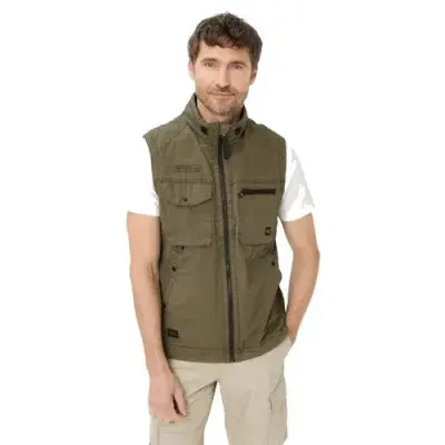 CAMEL ACTIVE GILET REPORTER Kaki — photo 1