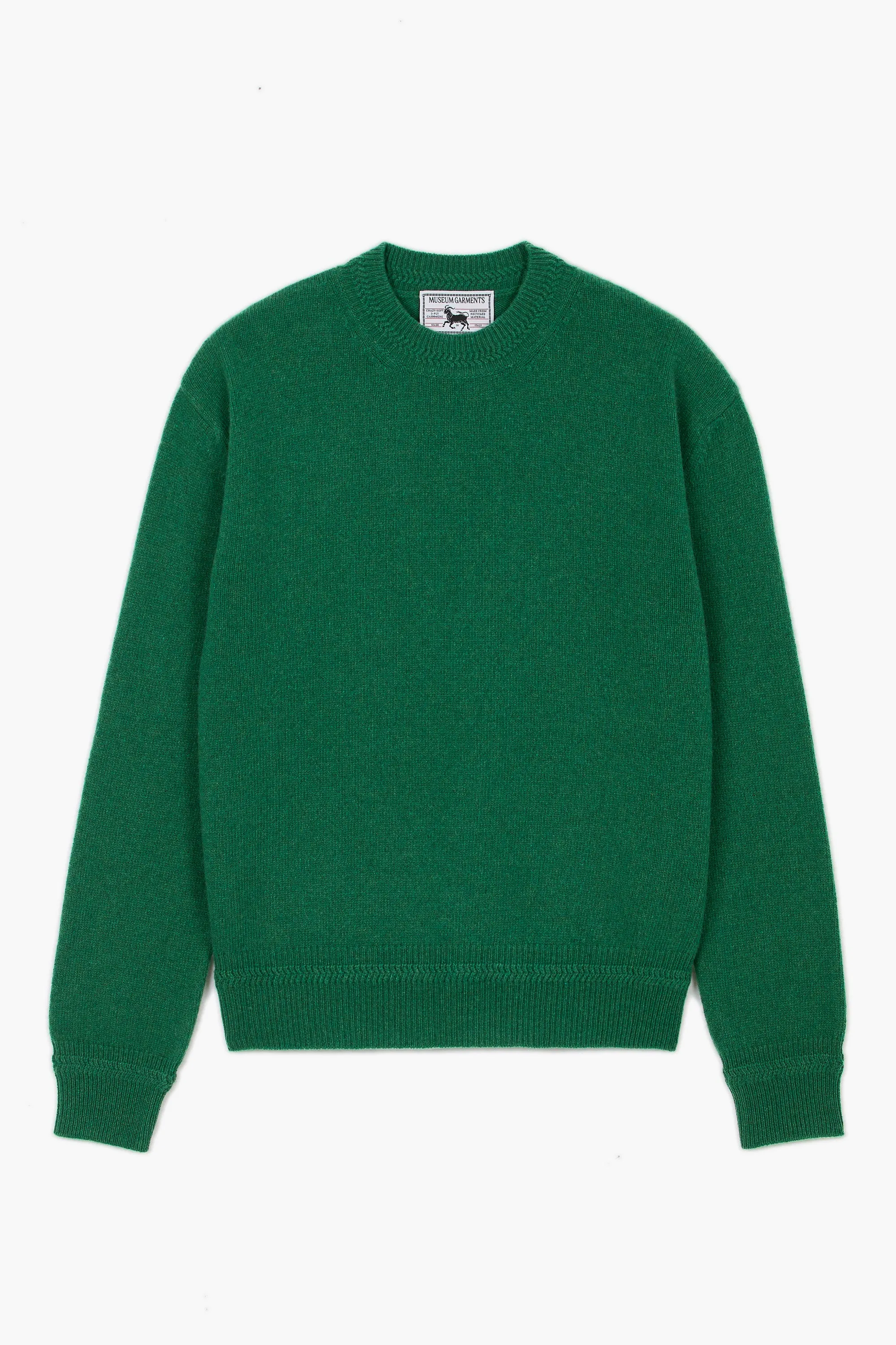 Relaxed Cashmere Crewneck - Vert