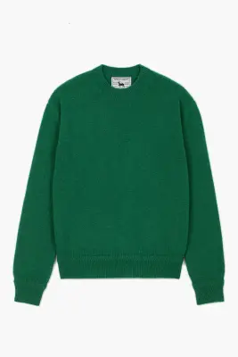 Relaxed Cashmere Crewneck - Vert — photo 1
