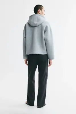 Pantalon chic Relaxed Fit à jambes larges - Gris foncé — photo 2