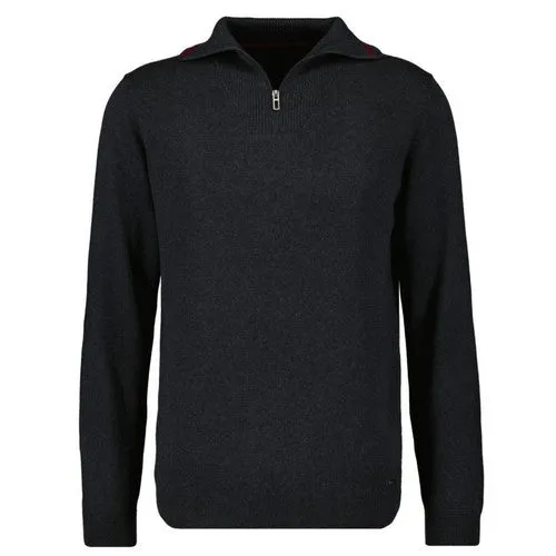 RAGMAN PULL COL ZIP COTON CASHMERE GRANDE LONGUEUR Anthracite