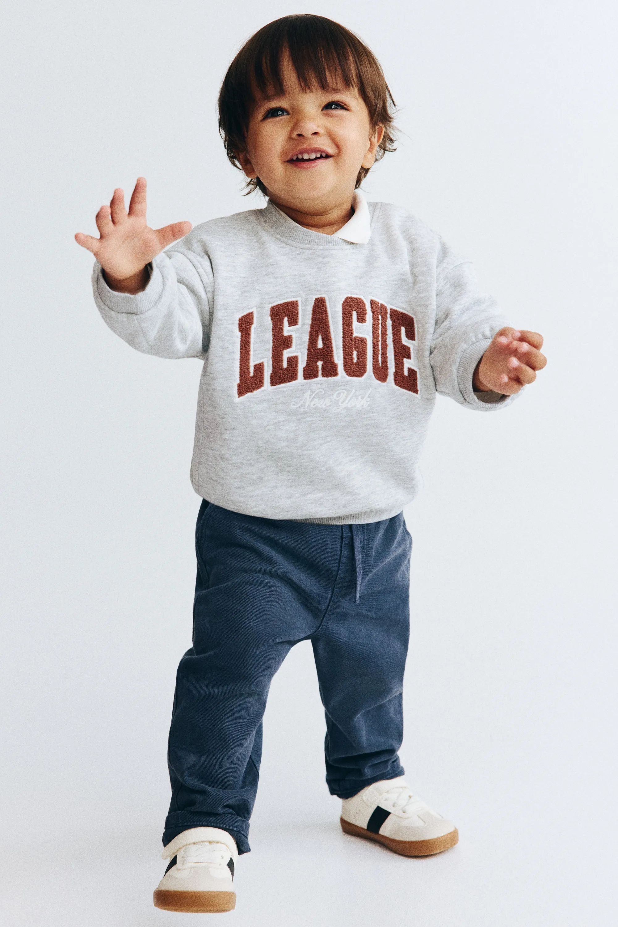 Sweat avec motifs - Gris clair/League