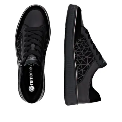 Baskets Remonte D2E04-00 Noires - Lacets Grande Pointure Femme — photo 5