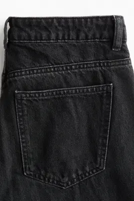 Wide Regular Waist Jeans - Noir denim — photo 4