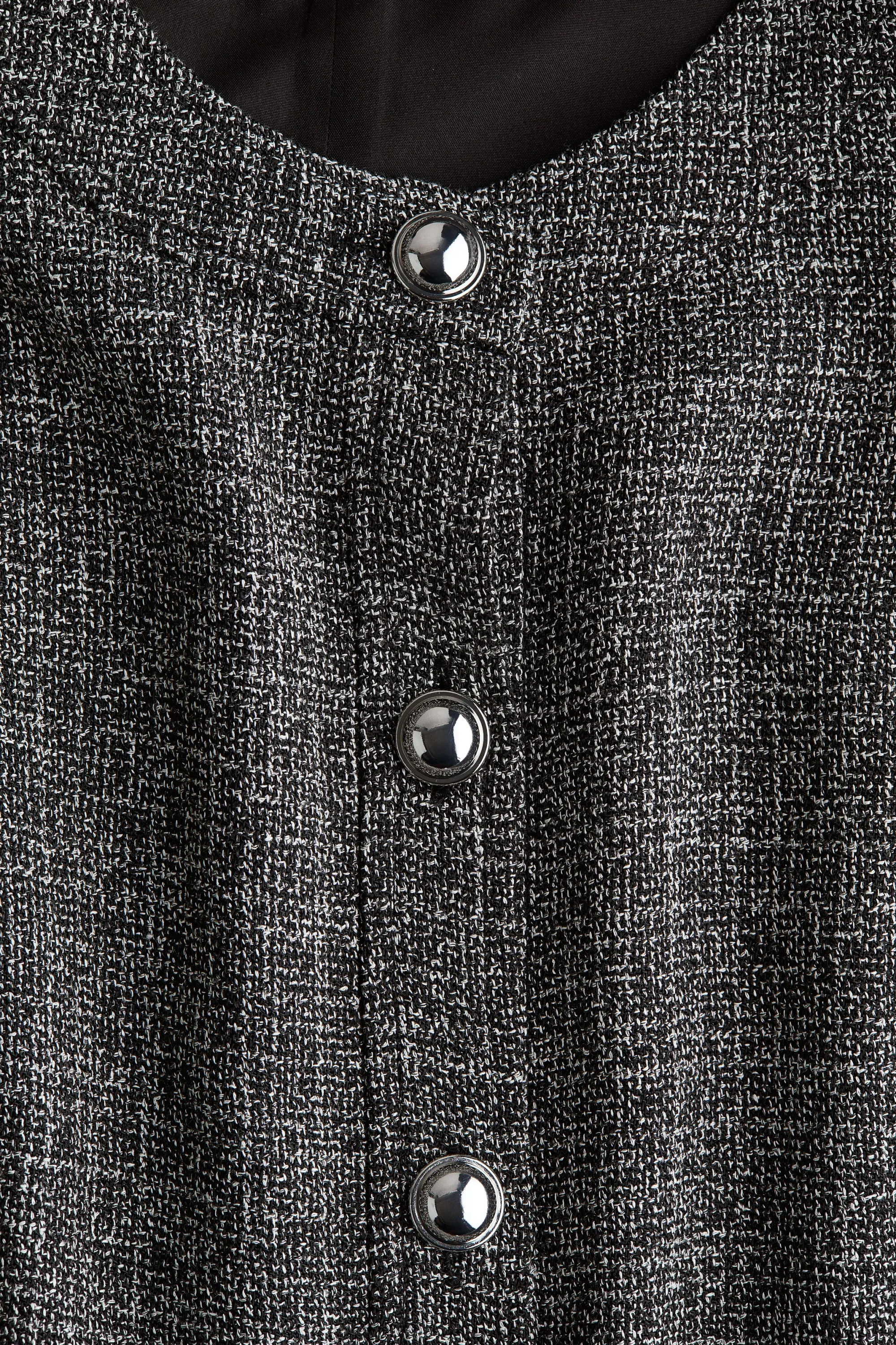 Robe droite - Noir chiné