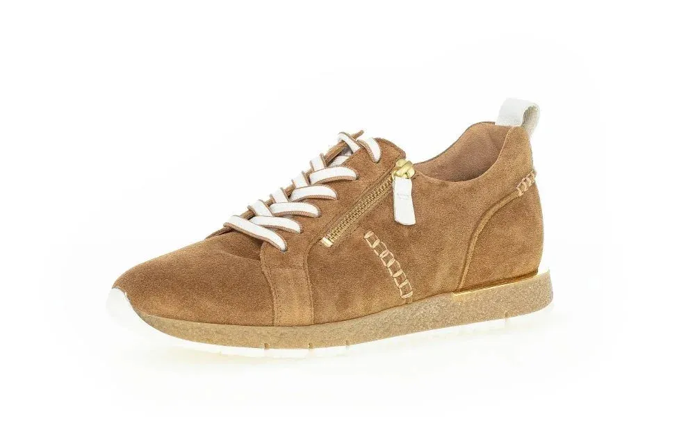Baskets Gabor 73.410.14 Camel - Daim Zip Grande Pointure Femme
