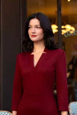 Annette Dress - Bordeaux — photo 5