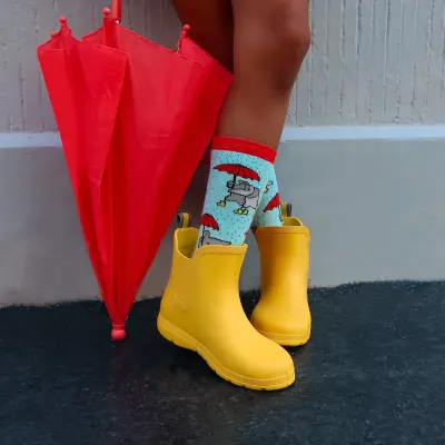 Chaussettes enfant Pigeons Parapluie Coucou Suzette — photo 2