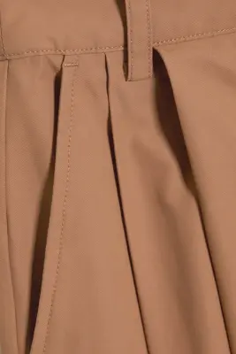 Pantalon ballon taille basse - Marron poudré — photo 5