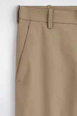PANTALON CHINO LARGE DÉCONTRACTÉ EN COTON - SABLE — photo 5