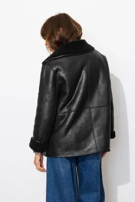 Manteau en moumoute réversible — photo 4