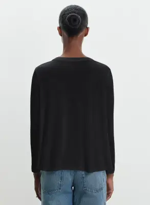 T-shirt en coton et cachemire — photo 2